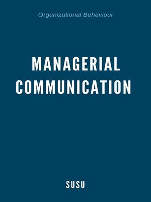 cover image of Managerial Communication
